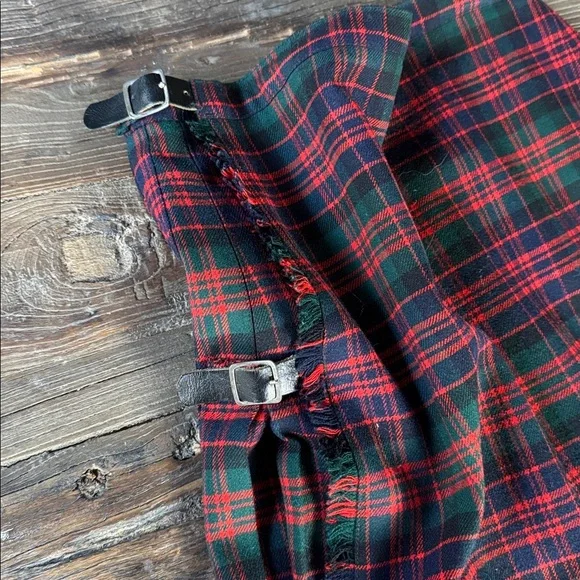The Scotch House vintage tartan plaid kilt long maxi skirt EVC small - Picture 8 of 10